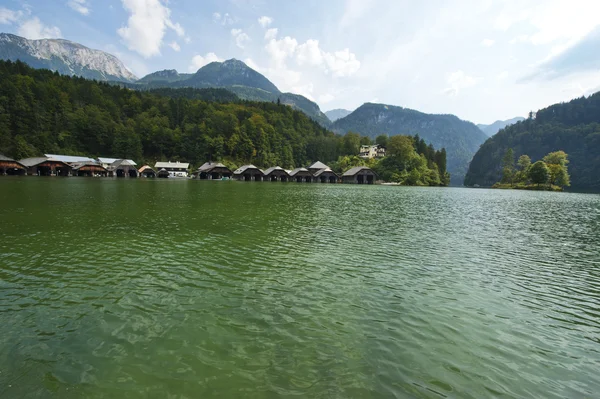 Konigsee lake in Bavarian alps — Stock Photo, Image