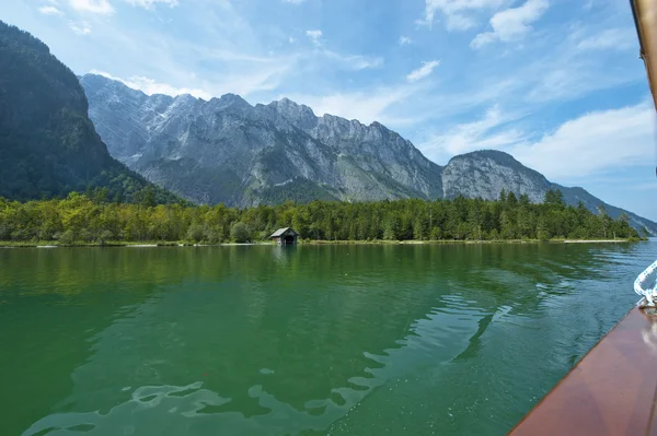 Konigsee lake in Bavarian alps — Stock Photo, Image