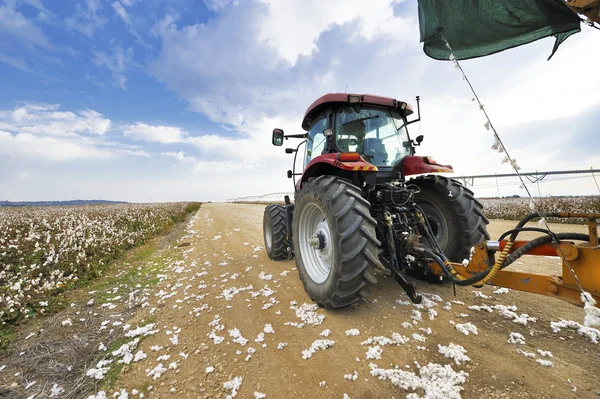 Agricultural Technics at Cotton Harvest — Stock Photo, Image