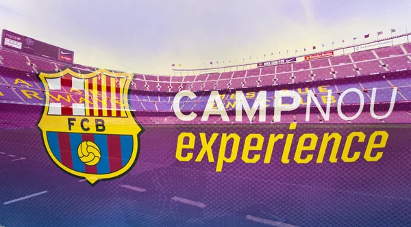 Camp Nou ervaring — Stockfoto