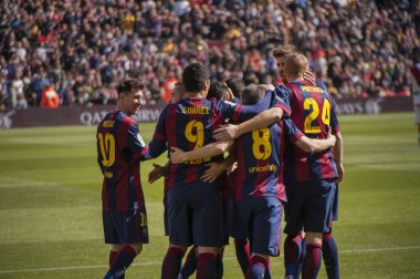FC Barcelona maç sırasında