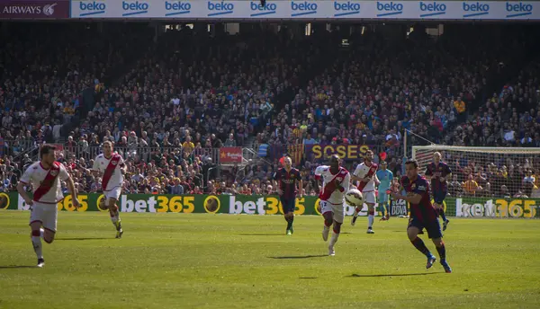 Durante o jogo FC Barcelona — Fotografia de Stock