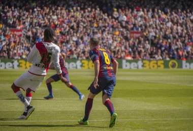 Maç sırasında Fc Barcelona - Rayo Vallecano