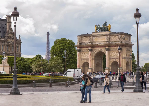 Arc de Triomphe v zahradě Tuileries — Stock fotografie