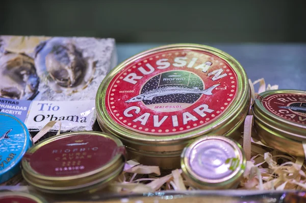 Caviar russo à venda — Fotografia de Stock