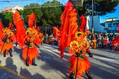 Playa d 'Aro' daki karnaval, İspanya, 2020