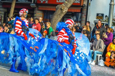 Playa d 'Aro' daki karnaval, İspanya, 2020