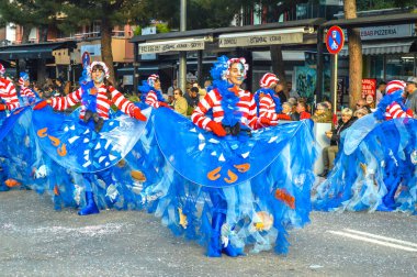 Playa d 'Aro' daki karnaval, İspanya, 2020