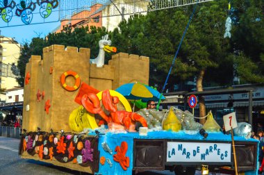 Playa d 'Aro' daki karnaval, İspanya, 2020