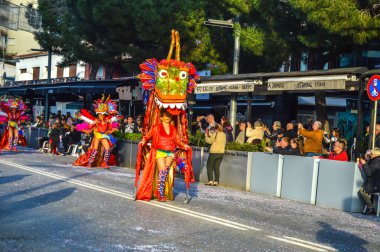Playa d 'Aro' daki karnaval, İspanya, 2020