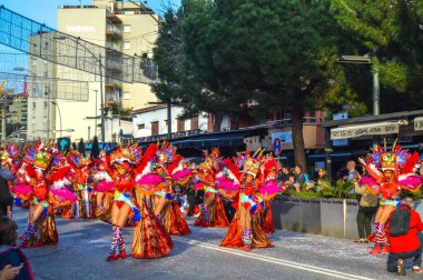 Playa d 'Aro' daki karnaval, İspanya, 2020