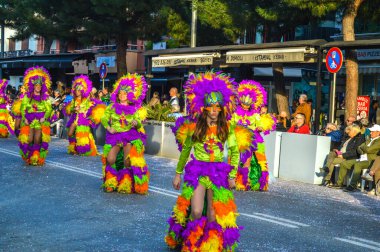 Playa d 'Aro' daki karnaval, İspanya, 2020