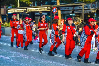 Playa d 'Aro' daki karnaval, İspanya, 2020
