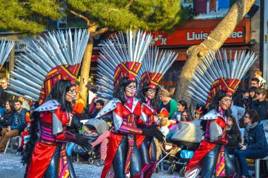 Playa d 'Aro' daki karnaval, İspanya, 2020