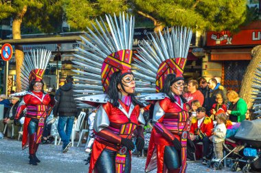 Playa d 'Aro' daki karnaval, İspanya, 2020