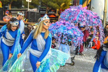 Playa d 'Aro' daki karnaval, İspanya, 2020