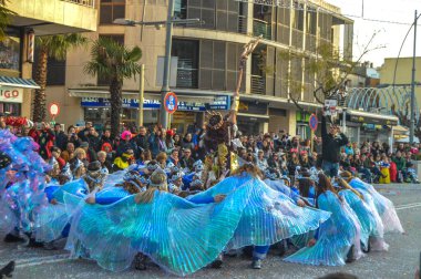 Playa d 'Aro' daki karnaval, İspanya, 2020