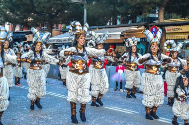 Playa d 'Aro' daki karnaval, İspanya, 2020