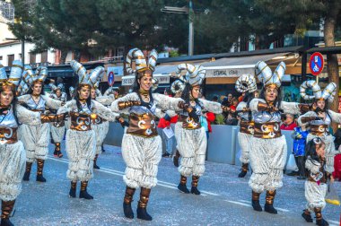 Playa d 'Aro' daki karnaval, İspanya, 2020