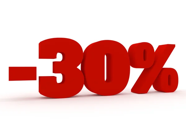 3D yüzde 30 işareti
