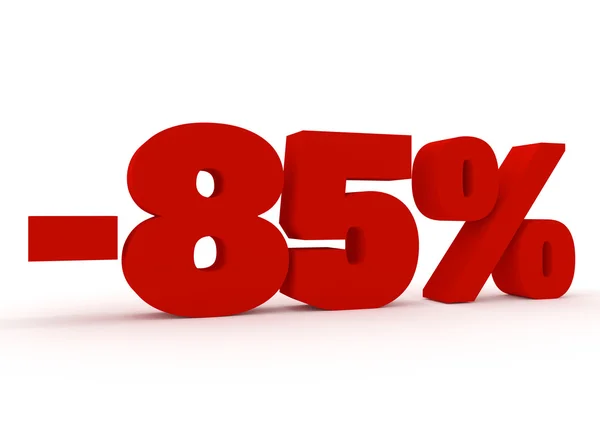 3D 85 percent sign — Stock Photo, Image