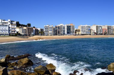 Blanes yaz içinde. Costa Brava, İspanya
