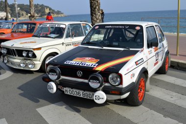 En eski ralli İspanya, 63 ralli Costa Brava. Spor Ralli Şampiyonu. Bir Lloret de Mar - Girona.