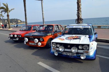 The oldest rally in spain, 63 Rally Costa Brava. Sporting Rally Champ. Lloret de Mar - Girona. clipart