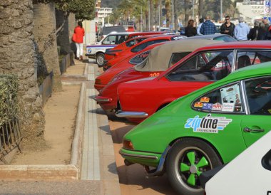 En eski ralli İspanya, 63 ralli Costa Brava. Spor Ralli Şampiyonu. Bir Lloret de Mar - Girona.
