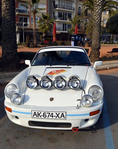 O rali mais antigo na Espanha, 63 Rally Costa Brava. Campeão de Rali Esportivo. Lloret de Mar - Girona . — Fotografia de Stock