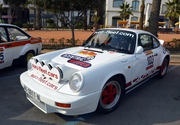 O rali mais antigo na Espanha, 63 Rally Costa Brava. Campeão de Rali Esportivo. Lloret de Mar - Girona . — Fotografia de Stock