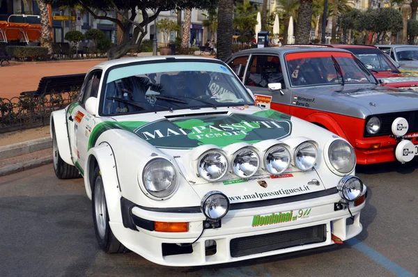 O rali mais antigo na Espanha, 63 Rally Costa Brava. Campeão de Rali Esportivo. Lloret de Mar - Girona . — Fotografia de Stock
