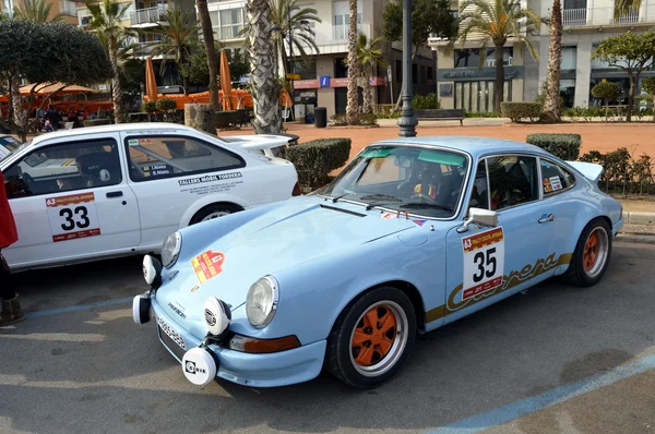 En eski ralli İspanya, 63 ralli Costa Brava. Spor Ralli Şampiyonu. Bir Lloret de Mar - Girona. — Stok fotoğraf