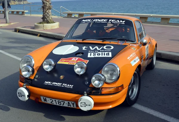 El rally más antiguo de España, el 63 Rally Costa Brava. Campeón de Rally deportivo. Lloret de Mar - Girona . — Foto de Stock