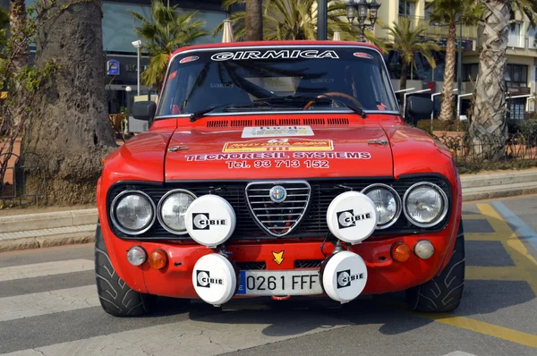 O rali mais antigo na Espanha, 63 Rally Costa Brava. Campeão de Rali Esportivo. Lloret de Mar - Girona . — Fotografia de Stock