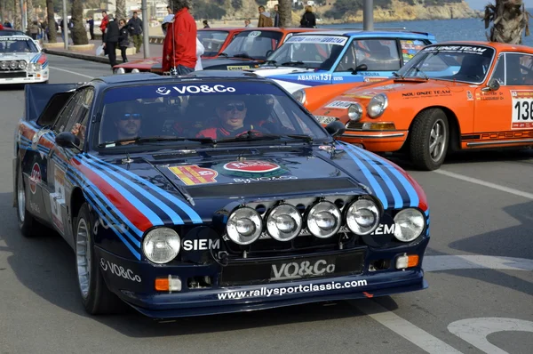 El rally más antiguo de España, el 63 Rally Costa Brava. Campeón de Rally deportivo. Lloret de Mar - Girona . — Foto de Stock