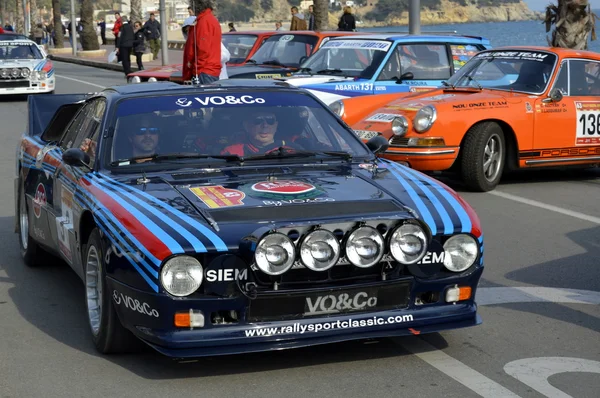 O rali mais antigo na Espanha, 63 Rally Costa Brava. Campeão de Rali Esportivo. Lloret de Mar - Girona . — Fotografia de Stock