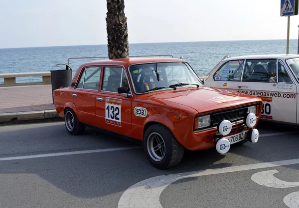 En eski ralli İspanya, 63 ralli Costa Brava. Spor Ralli Şampiyonu. Bir Lloret de Mar - Girona. — Stok fotoğraf