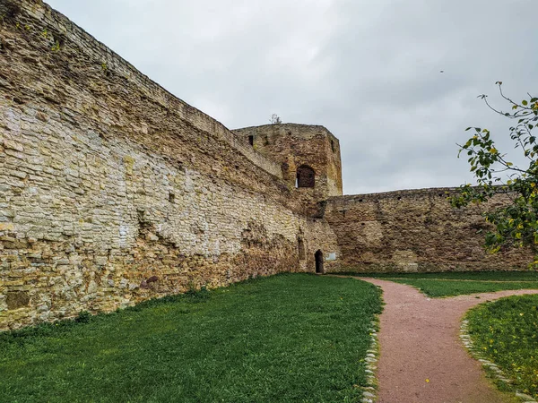 Fortezza Izborsk Una Fortezza Pietra Nella Città Izborsk Regione Pskov — Foto Stock