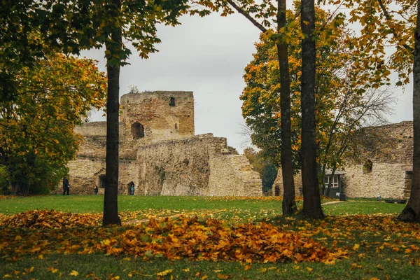 Twierdza Izborsk Kamienna Twierdza Mieście Izborsk Obwód Pskowski Został Zbudowany — Zdjęcie stockowe