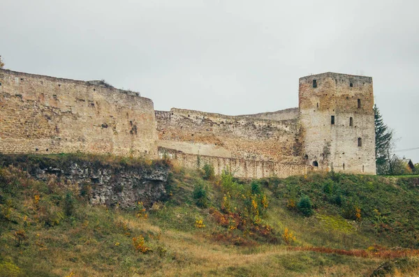 Izborsk Kalesi Izborsk Pskov Bölgesi Şehrinde Taştan Bir Kaledir 1330 — Stok fotoğraf