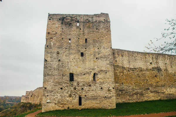 Fortaleza Izborsk Una Fortaleza Piedra Ciudad Izborsk Región Pskov Fue — Foto de Stock