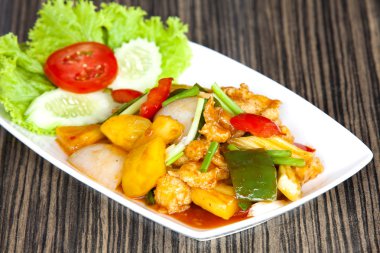 Tayland yemek menüsü.