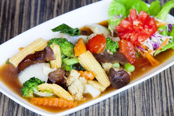 karışık sebze stire kızarmış