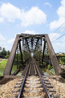eski tren yolu köprü vintage.