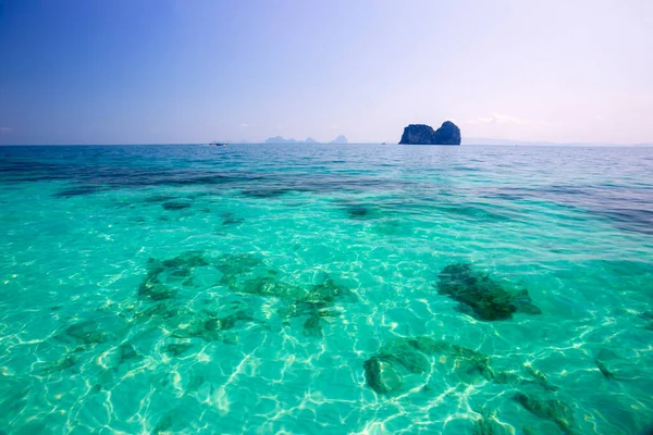 Praias Bonitas Koh Ngai Sul Costa Andaman Província Krabi Tailândia — Fotografia de Stock