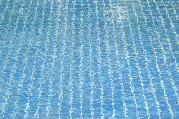 Hotel swimming pool with sunny reflections — Stock Photo, Image