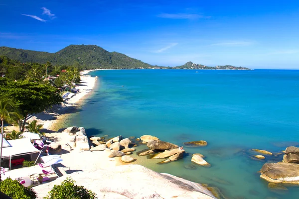 Vue sur la plage Samui Island le matin . — Photo