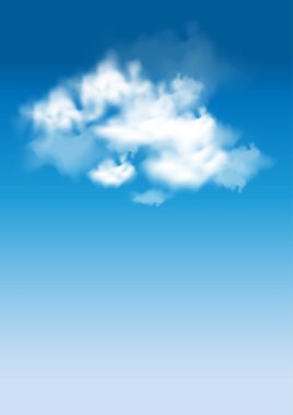 vektör gökyüzü. bulut closeup ile mavi gökyüzü