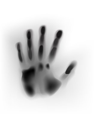 Vektör kavramı boya insan el ya da mevsimlik el izi